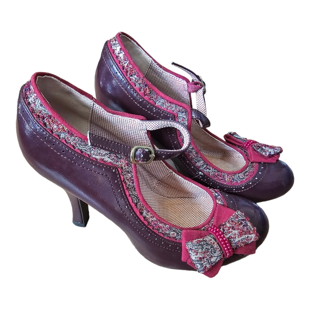 Ruby Shoo Burgundy Shoes Womens US 6.5 EU 37